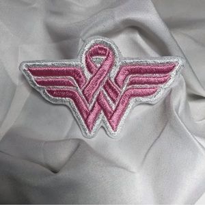 Wonder Woman breast cancer iron on patch | warrior | breast cancer | survivors